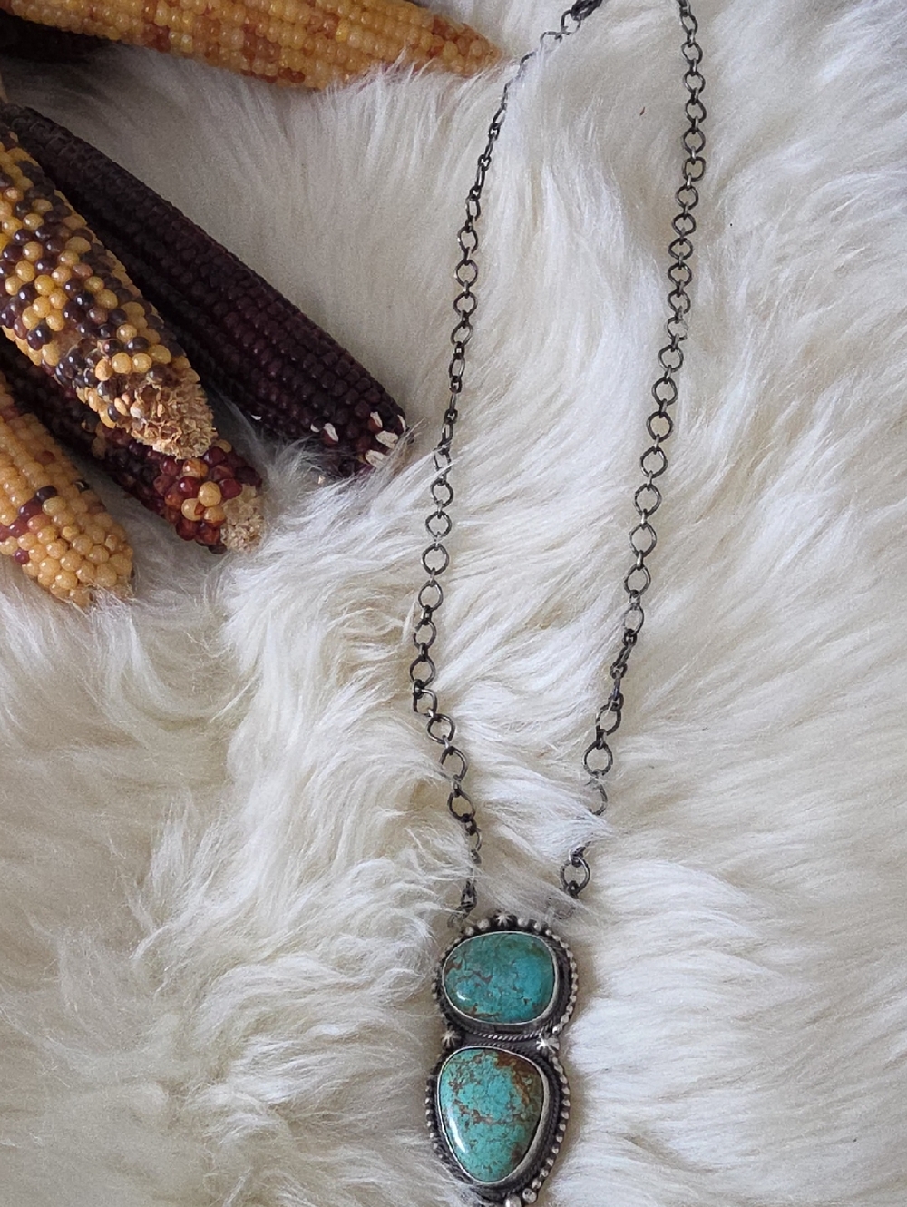 Beautiful NWOT Native American Navajo Scott Skeets Turquoise Necklace ๐ฉต๐ค๐๐ - Picture 9 of 16